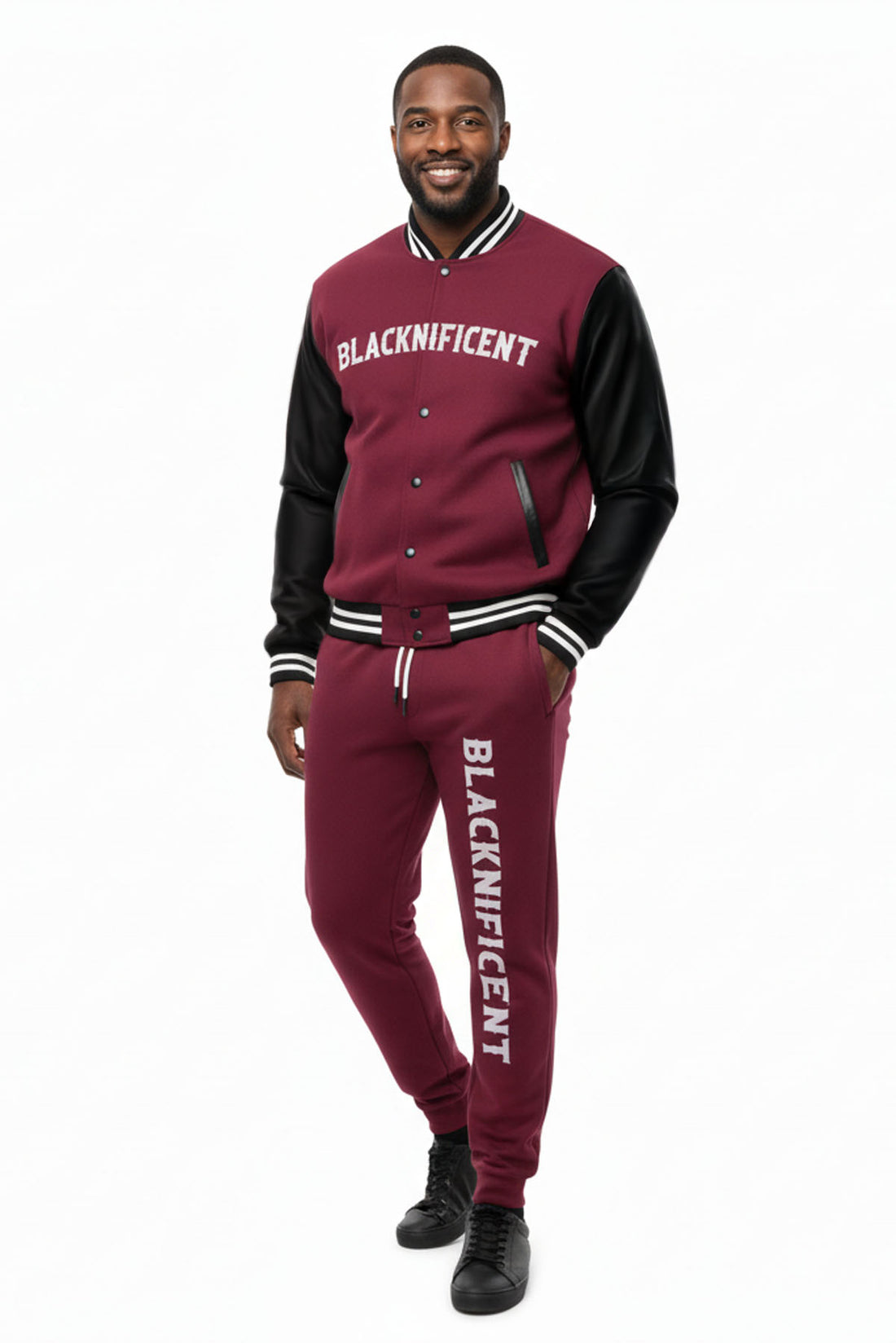 "Blacknificent" Baseball Jacket