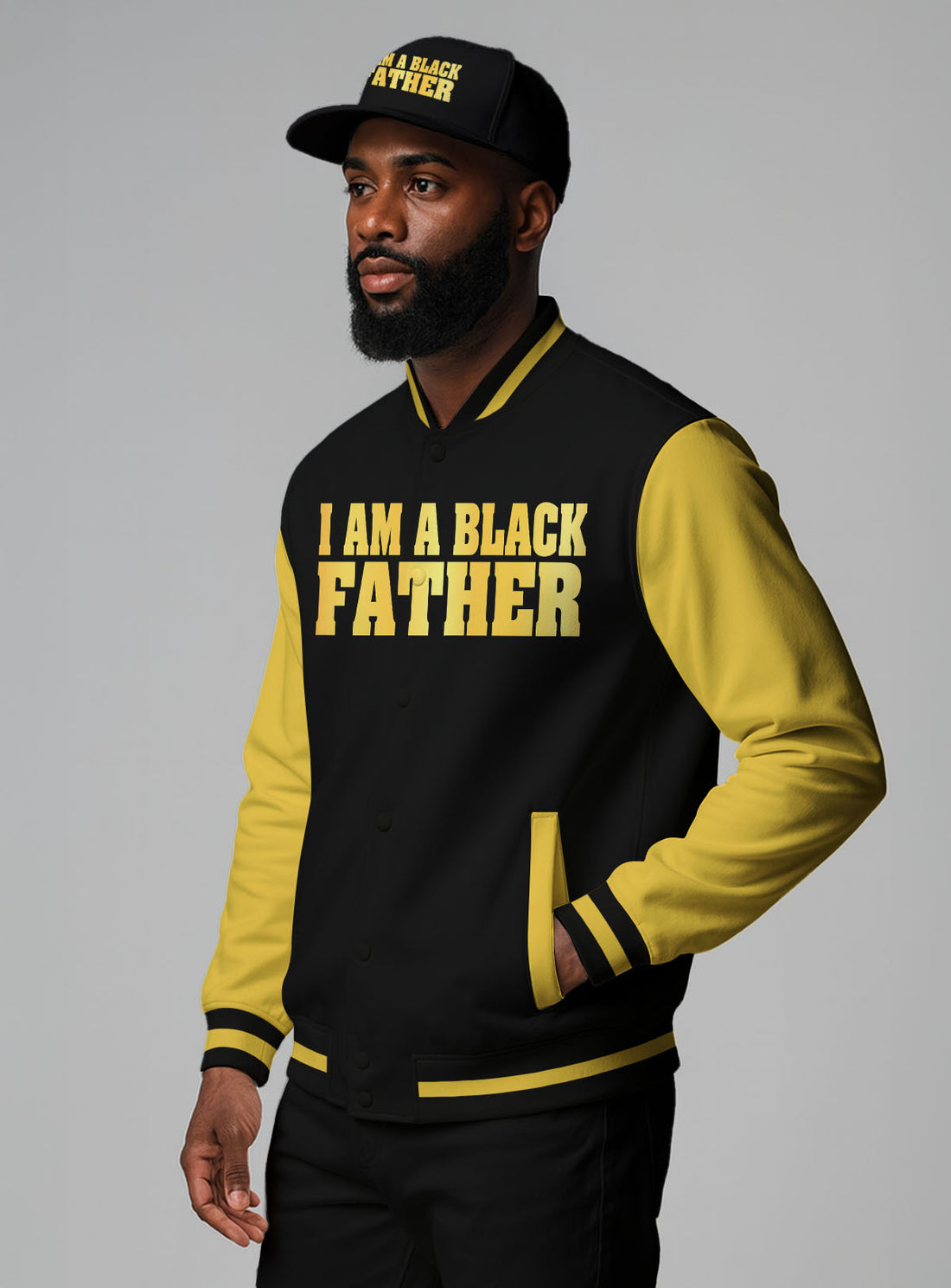 "Black Father" Baseball Jacket