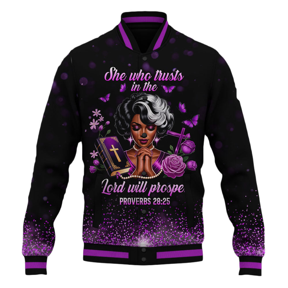 Trusts In The Lord Baseball Jacket
