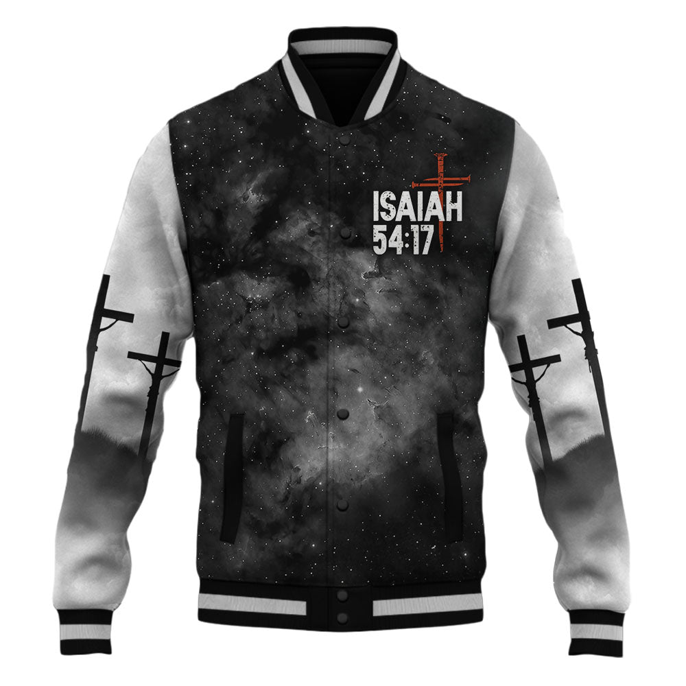 "No Weapon Christian" Baseball Jacket