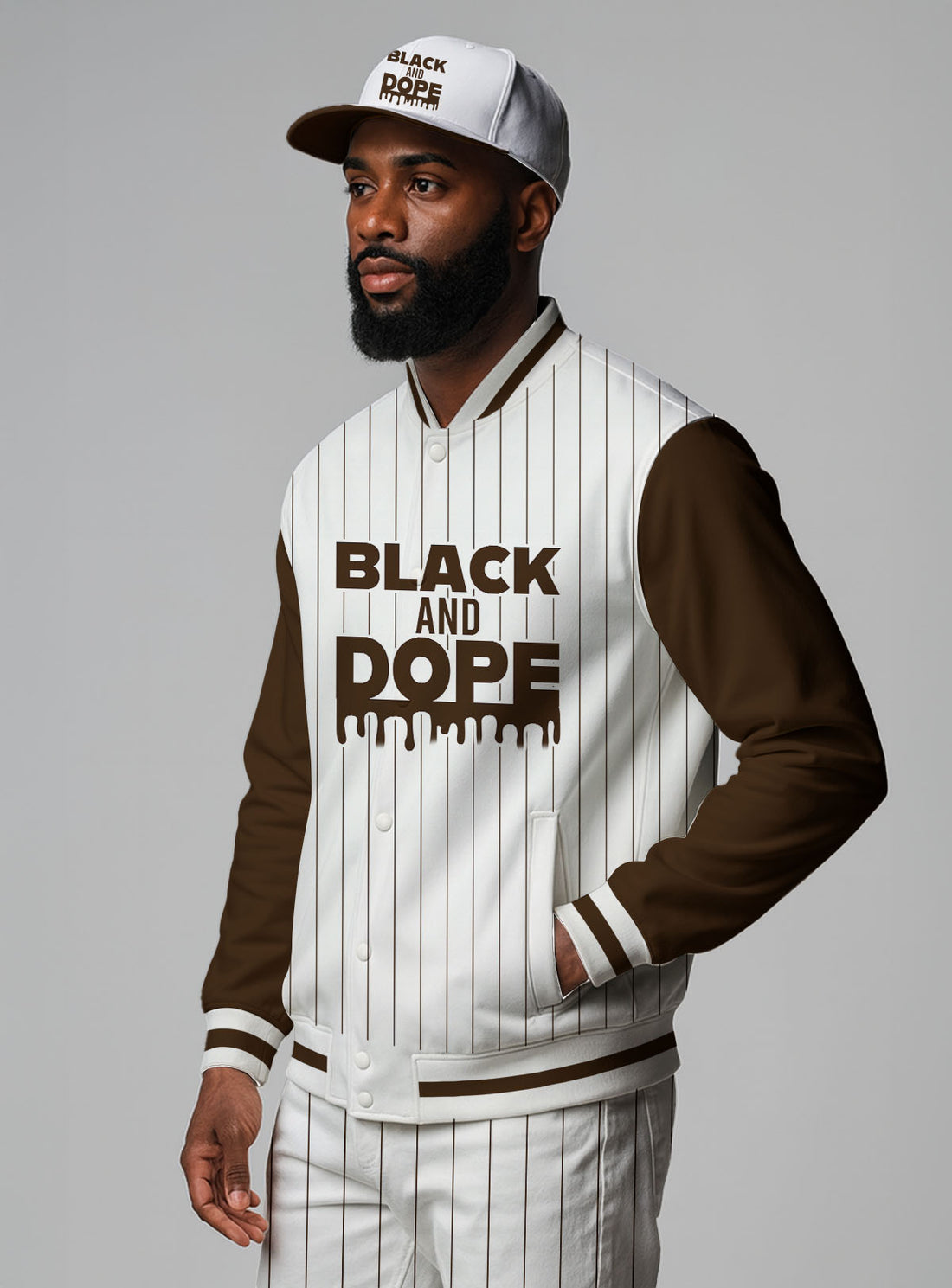 "Dope Black" Baseball Jacket