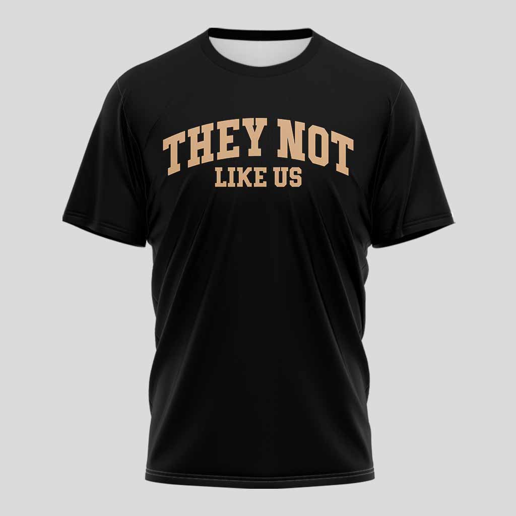 They Not Like Us Black White T-Shirt