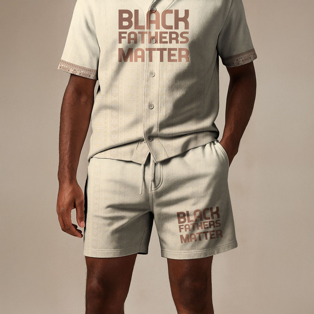 Proud Black Father Tribal Shorts