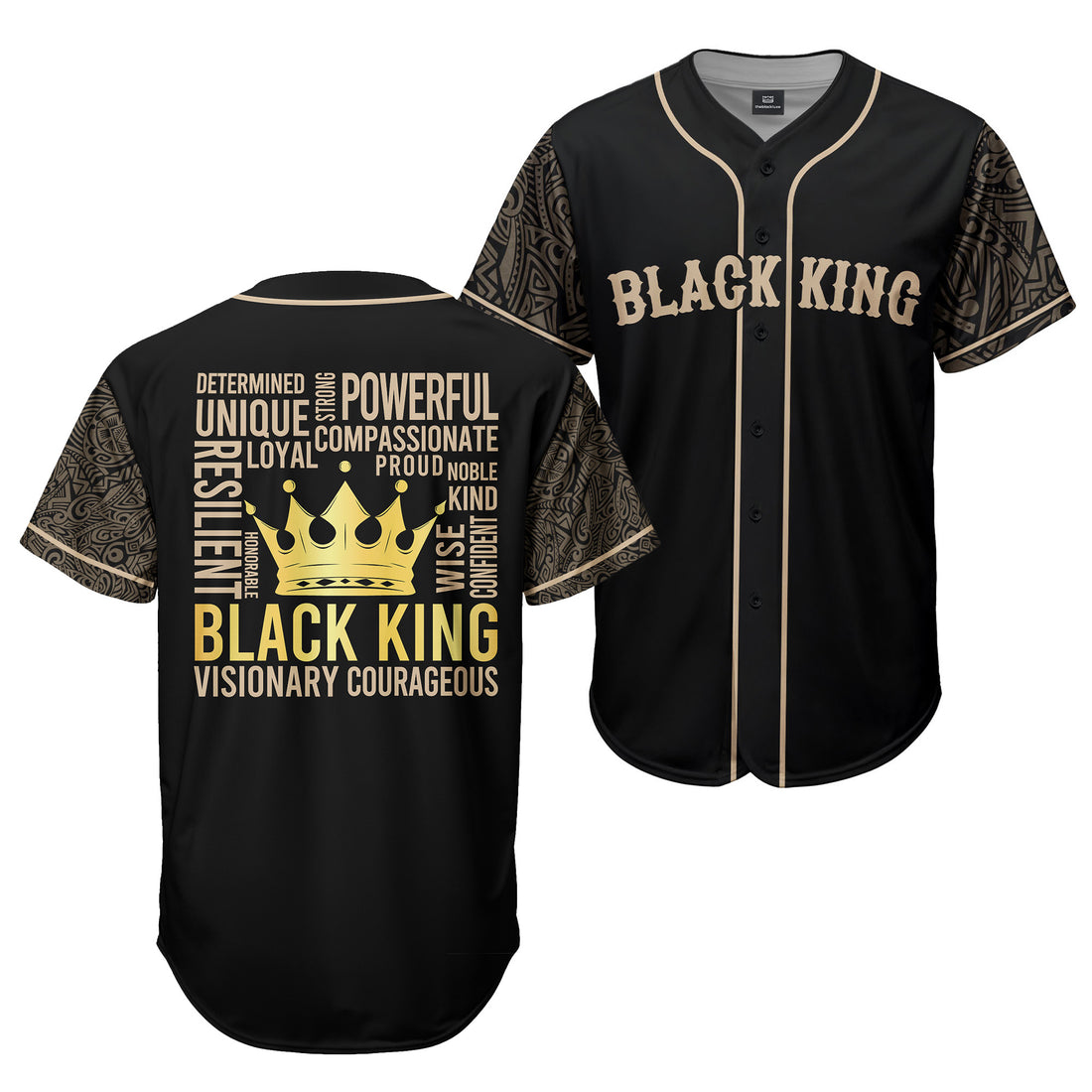 "Noble King" Baseball Jersey & Shorts Set