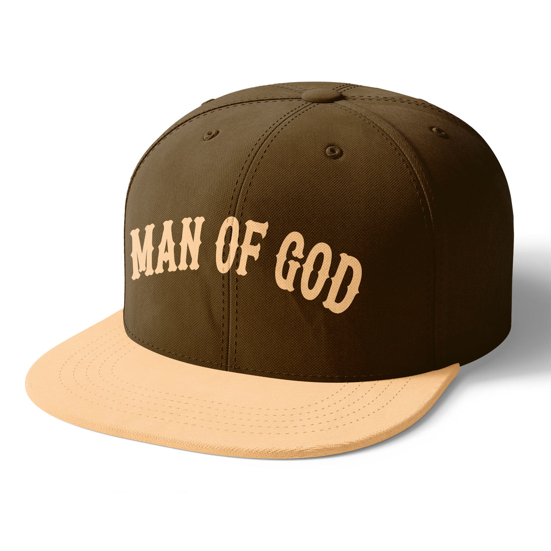 Brown Man Of God Snapback Hat