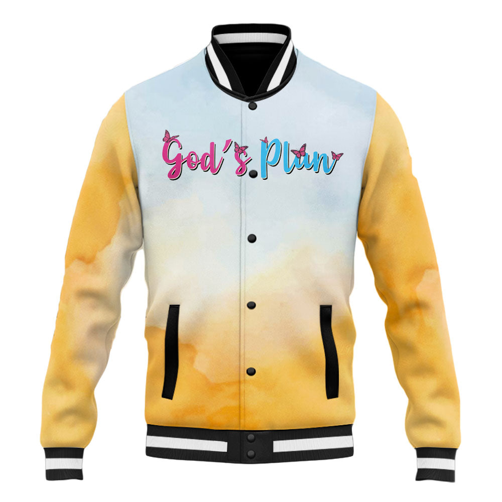 God's Plan Baseball Jacket