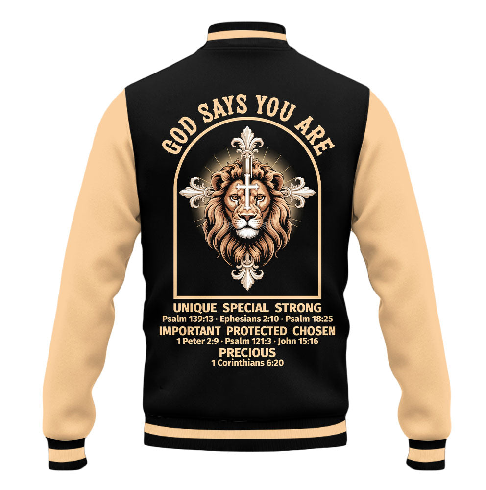 Lion of Faith Baseball Jacket
