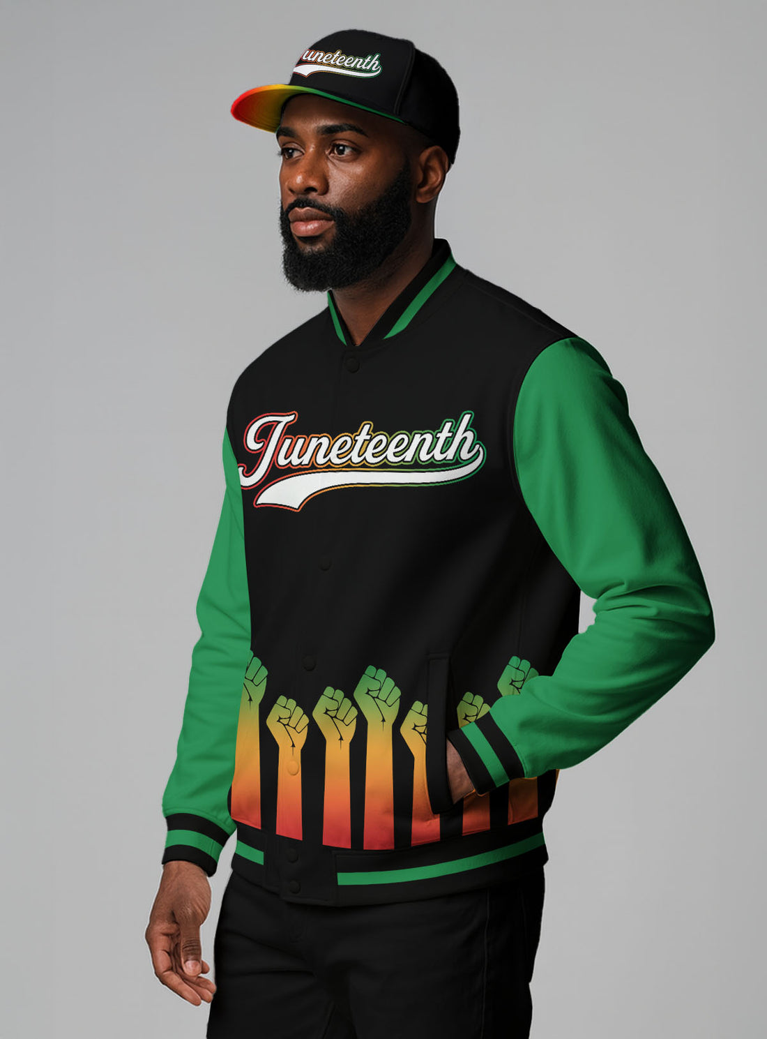 Juneteenth Is My Independence Day Baseball Jacket