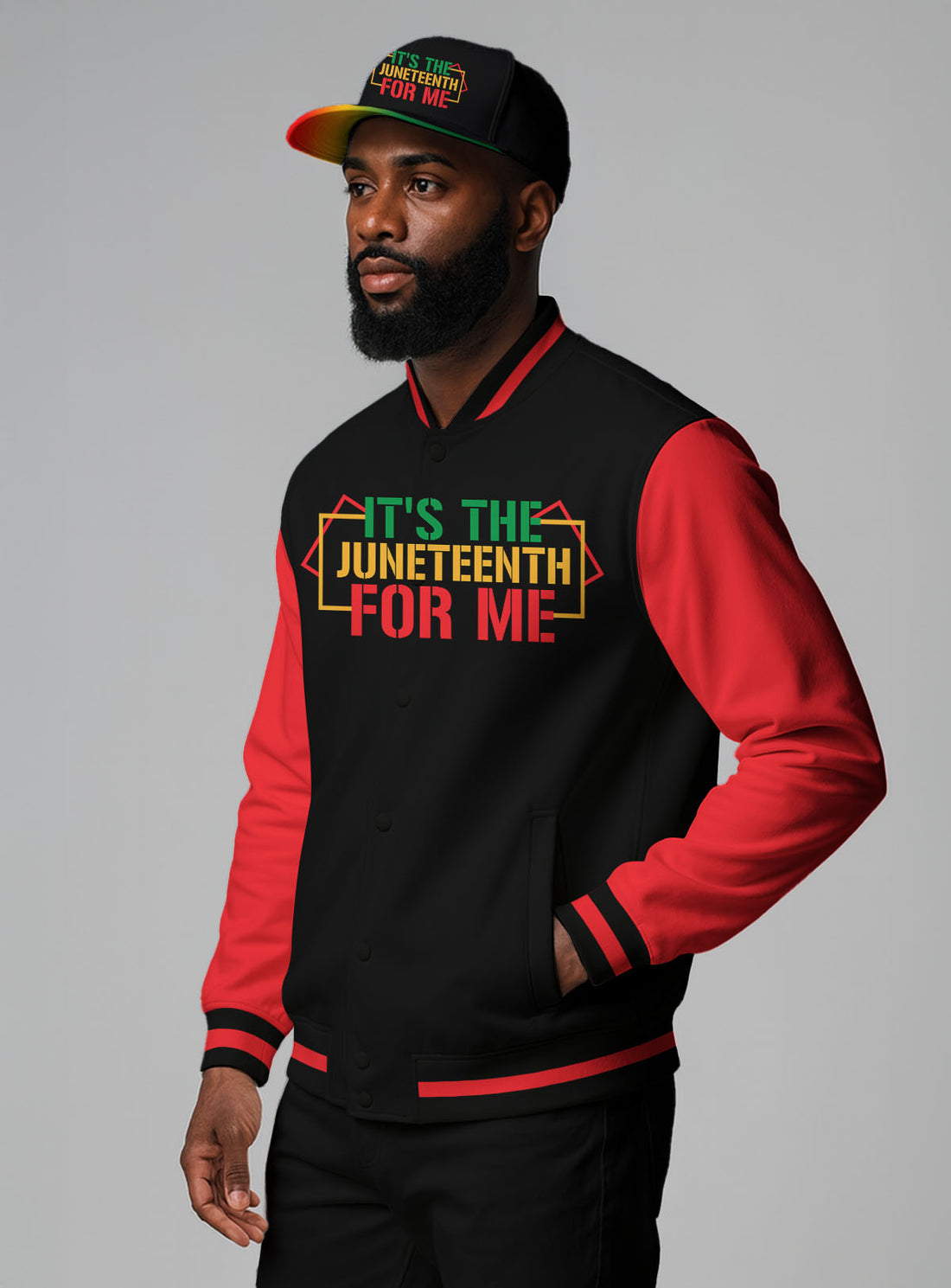 "Juneteenth Forever" Baseball Jacket