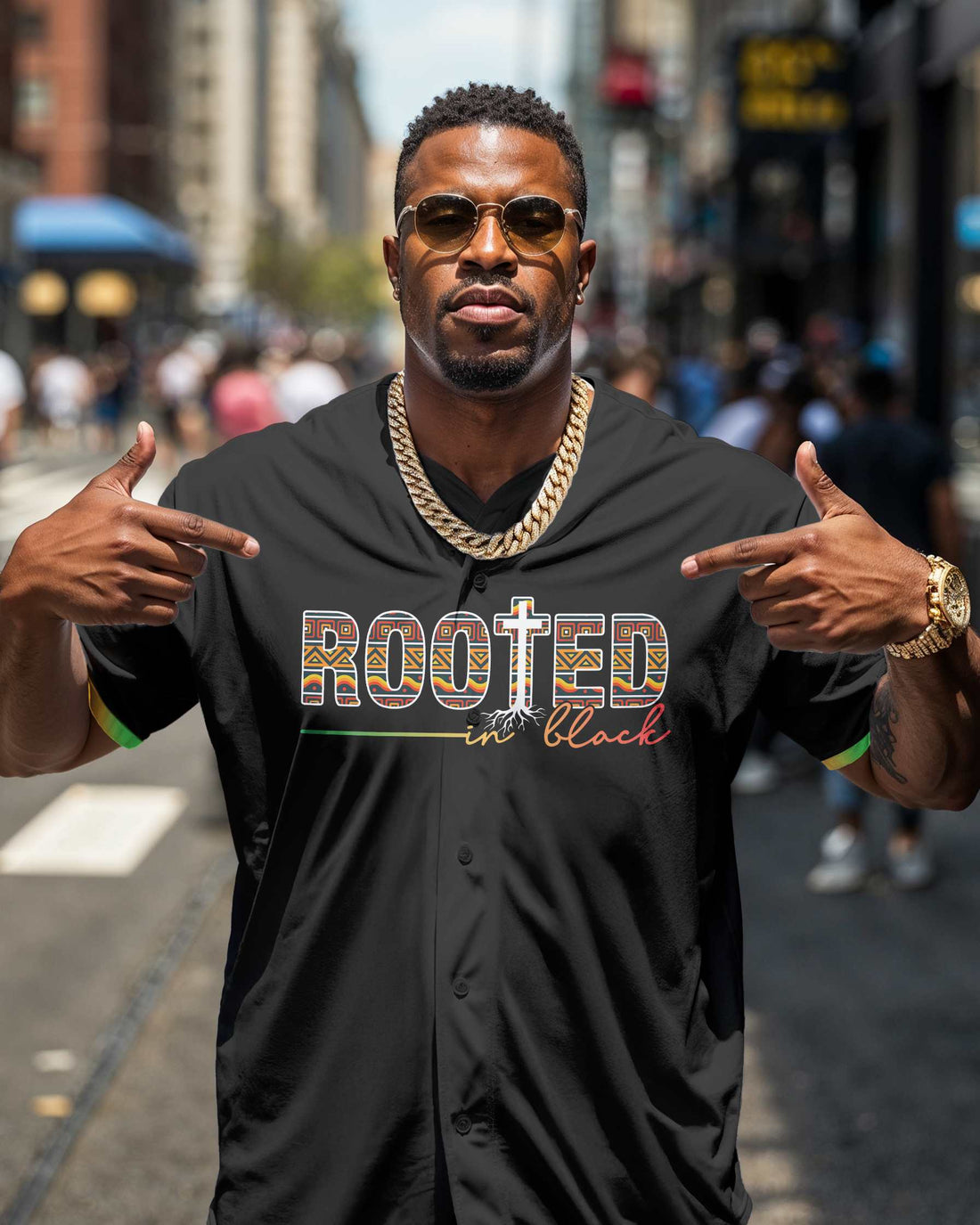Rooted In Black Baseball Jersey