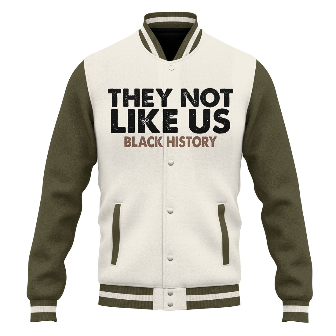 They Not Like Us Black History Baseball Jacket
