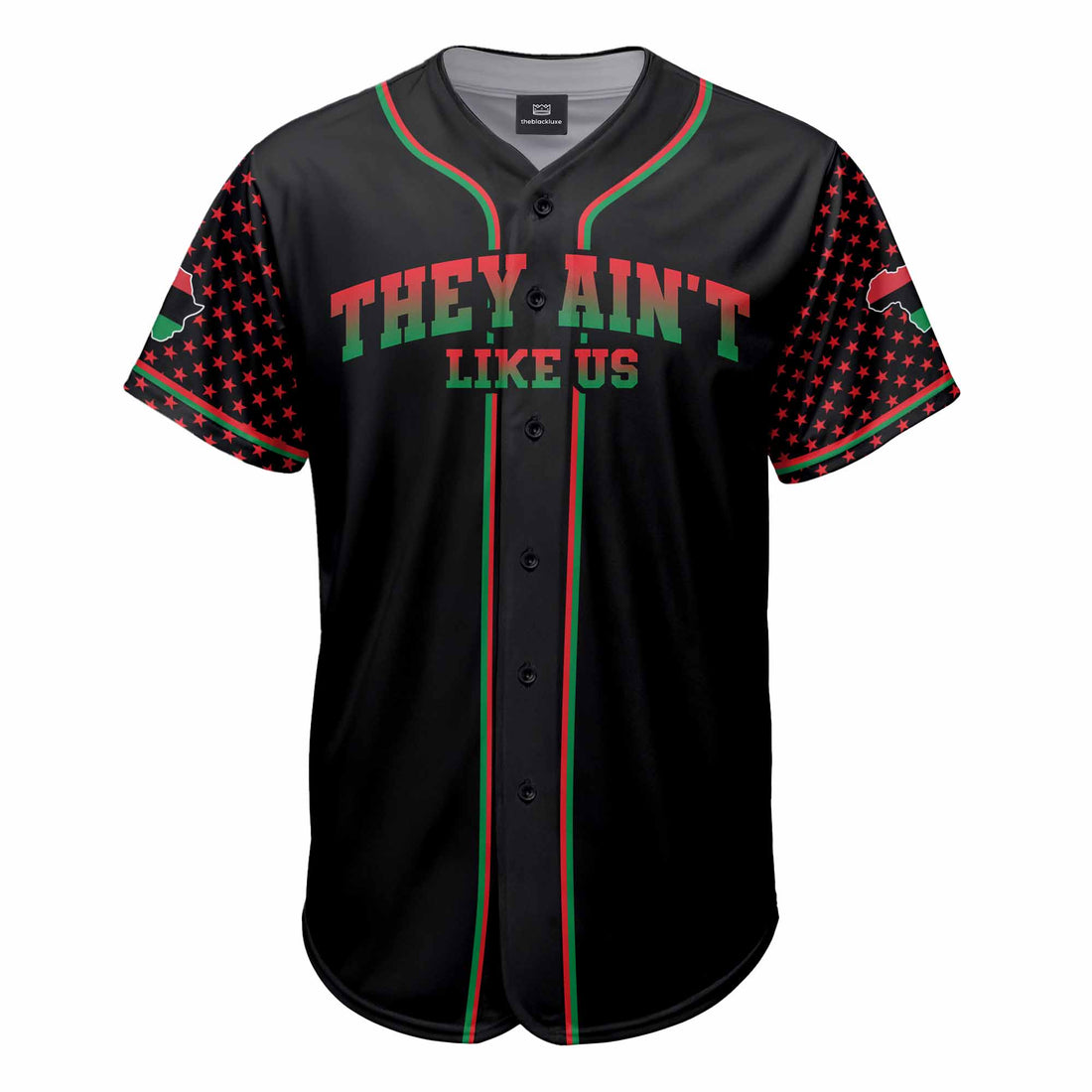 They Ain't Us Pan-African Baseball Jersey