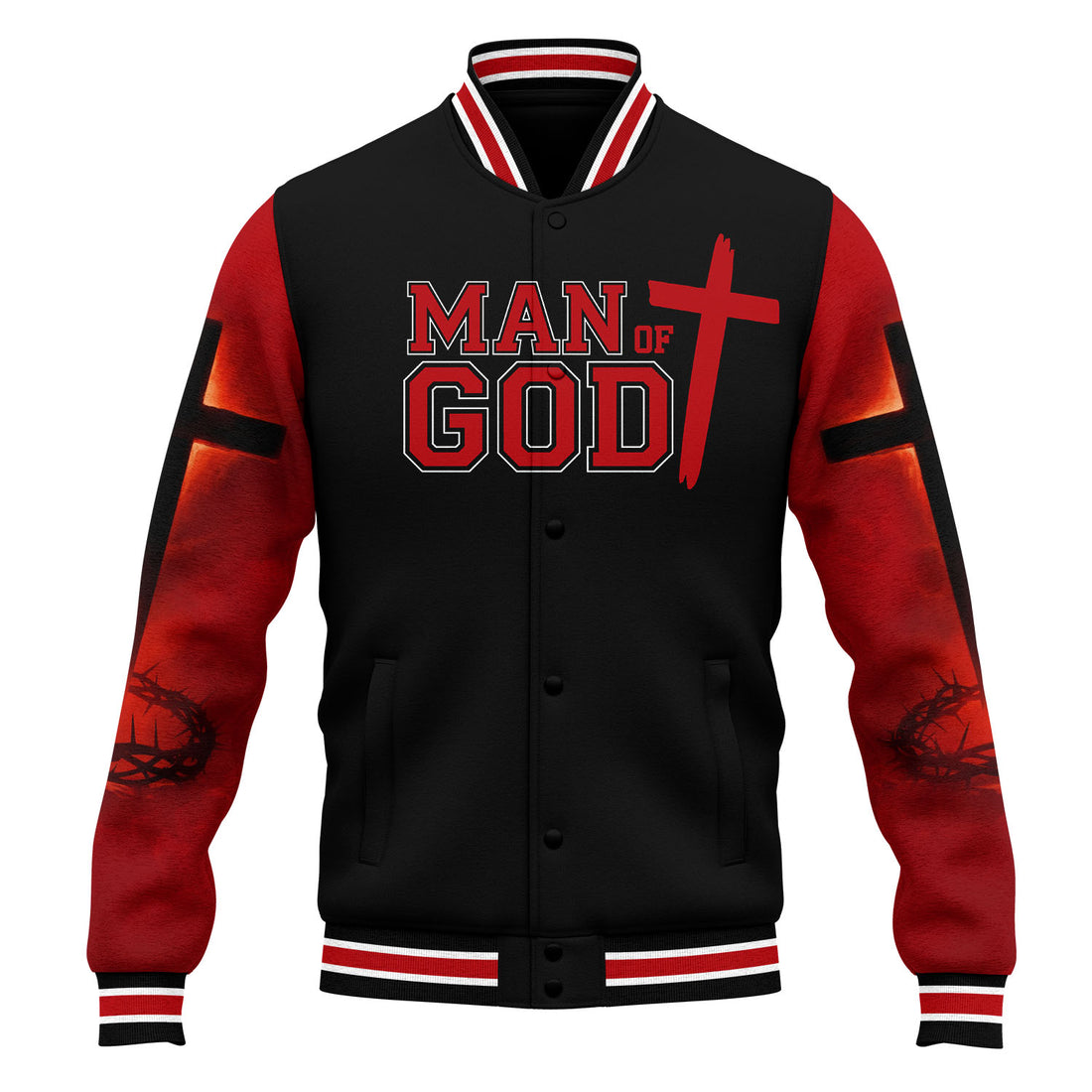 Man Of God Baseball Jacket