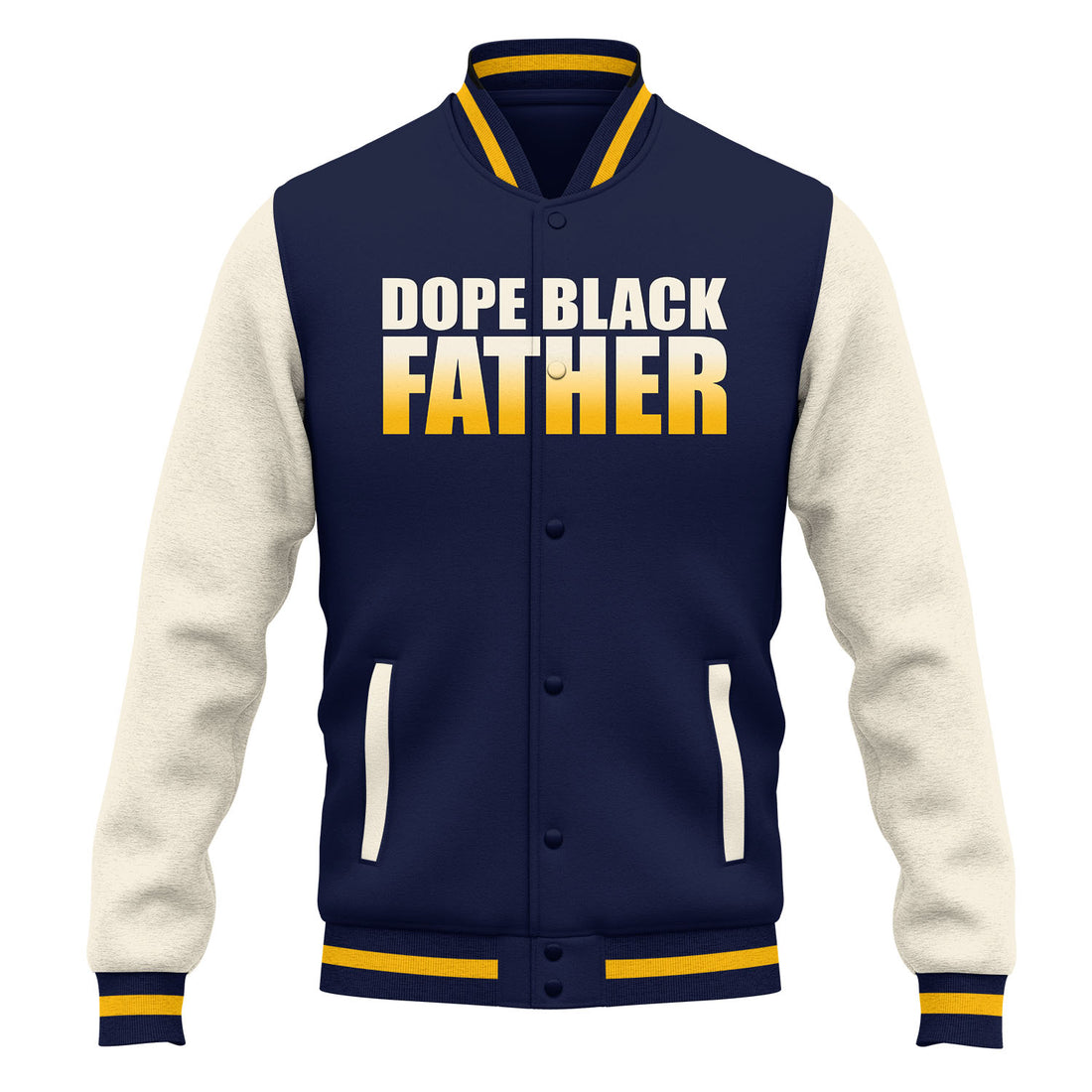 Black Father Baseball Jacket