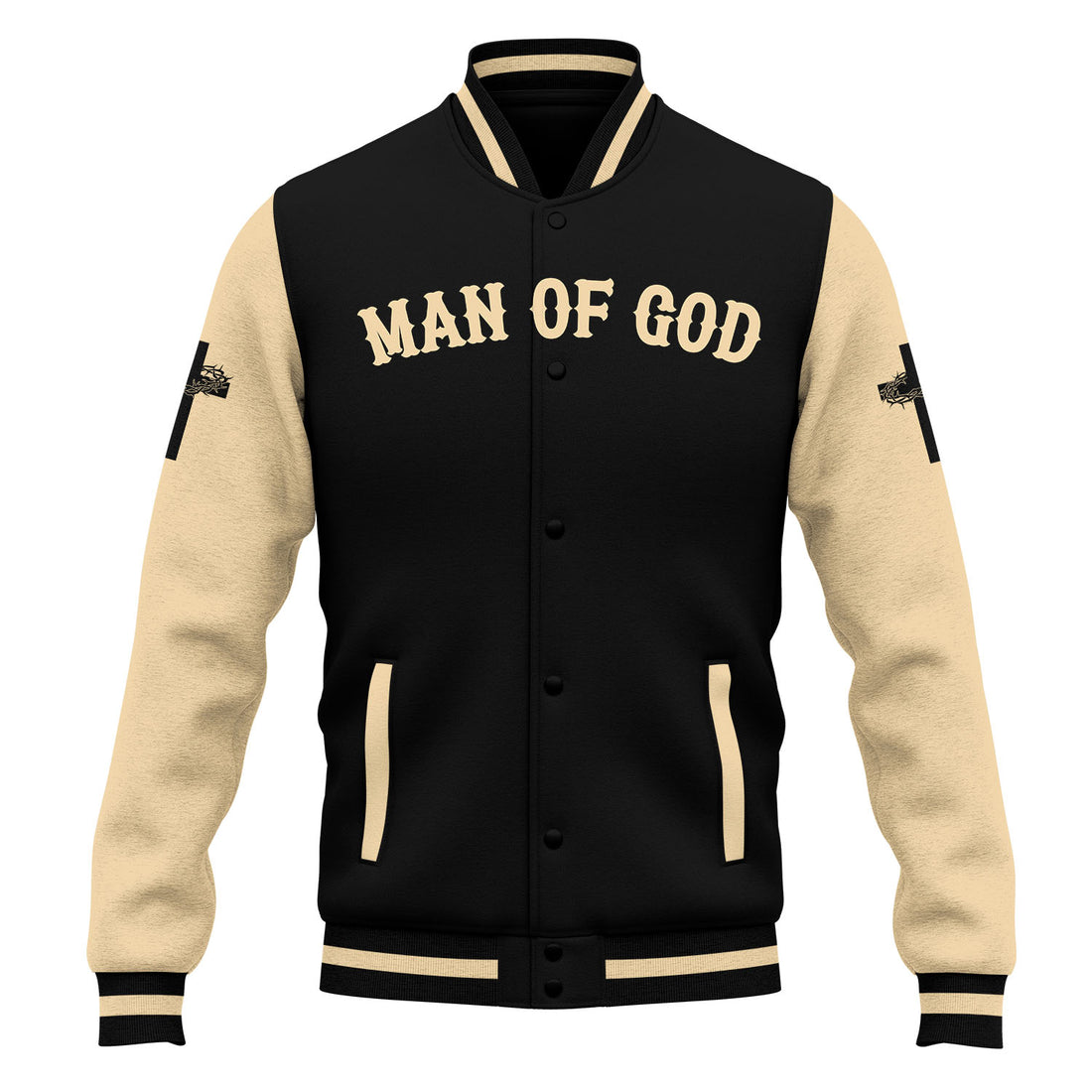 Lion of Faith Dad Baseball Jacket