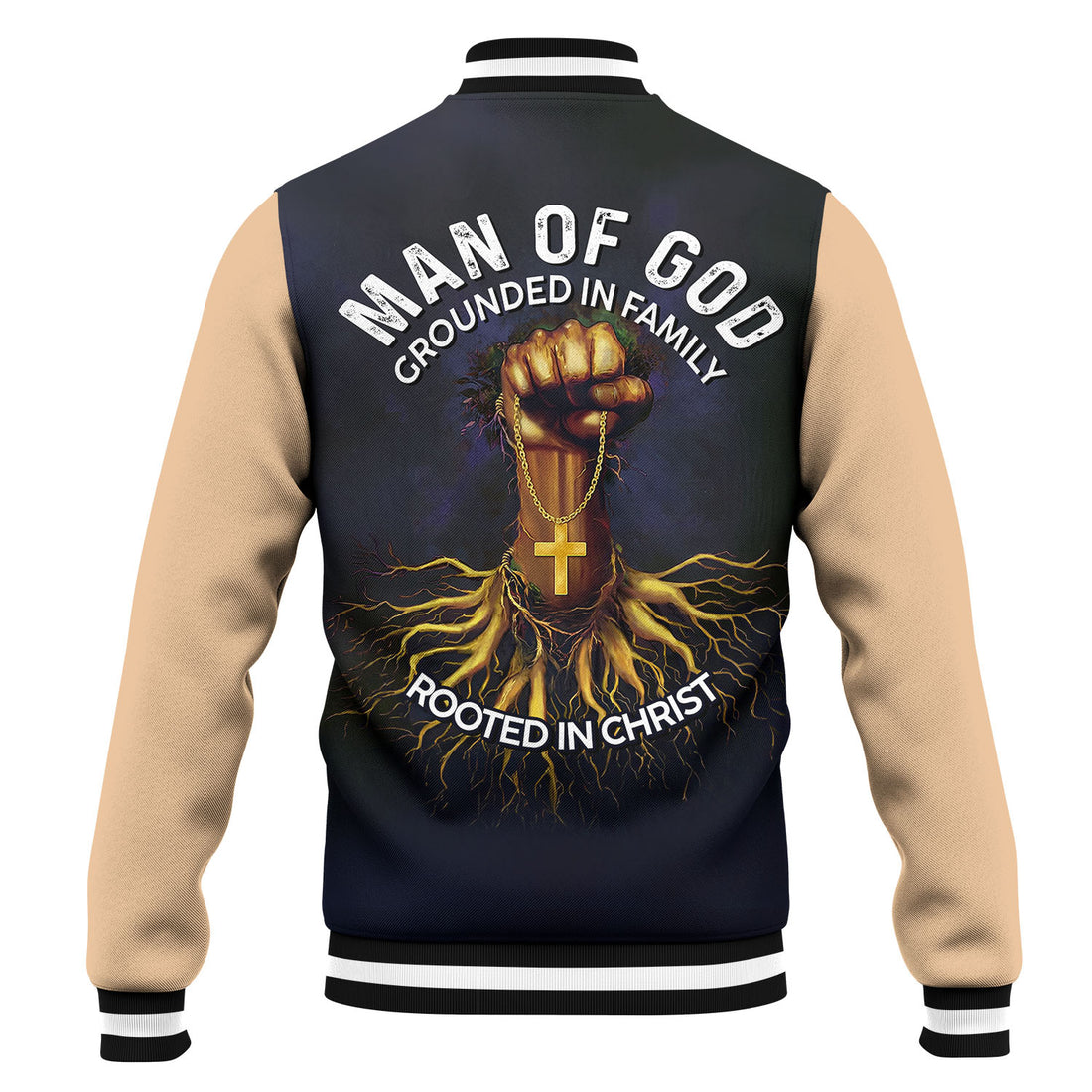 Rooted In Christ Baseball Jacket