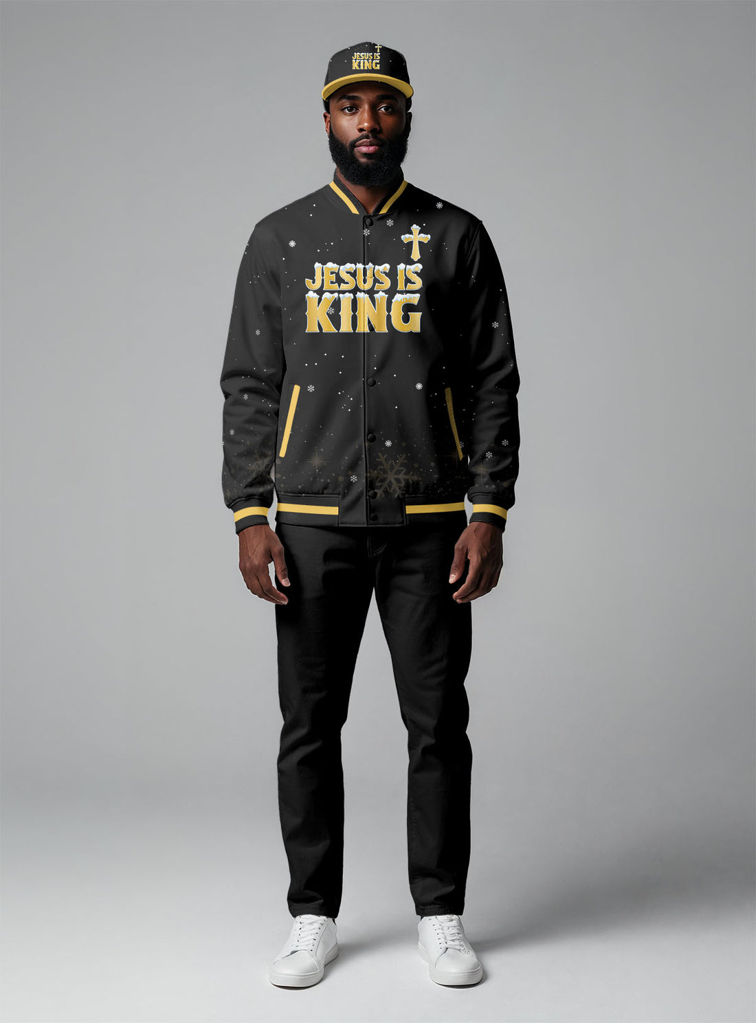 “Majesty” Christmas Baseball Jacket & Hat Bundle