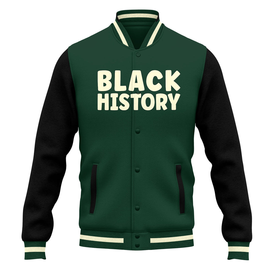 Black History Baseball Jacket
