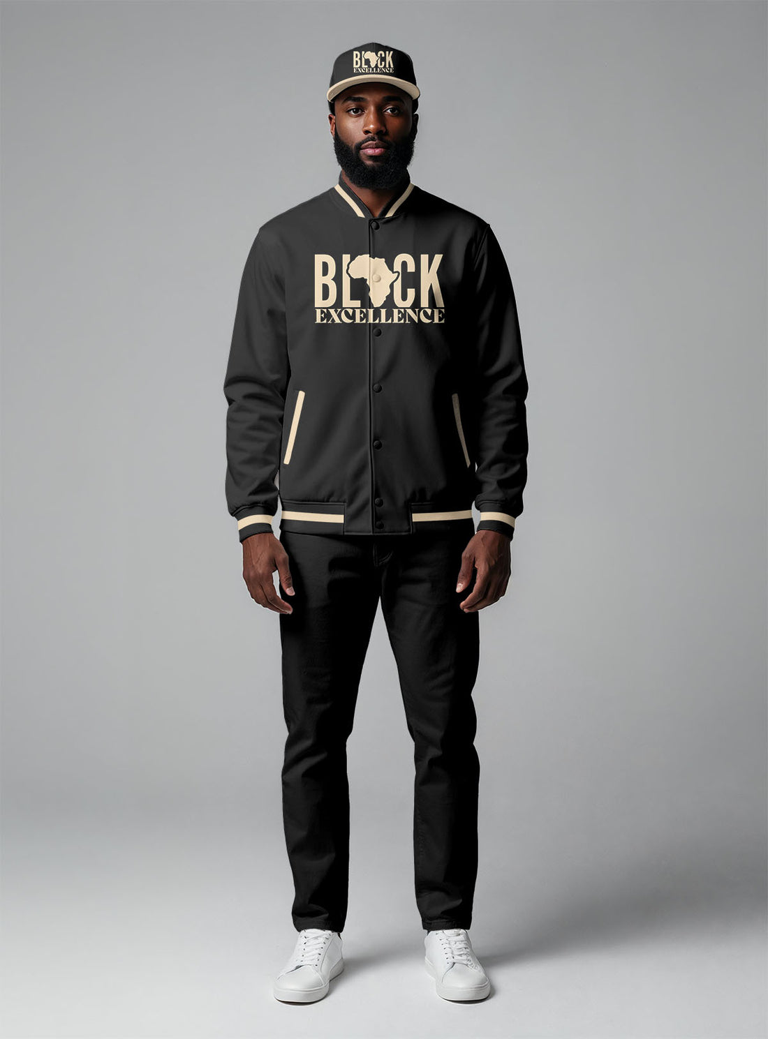 Unapologetically Black Baseball Jacket & Hat Bundle