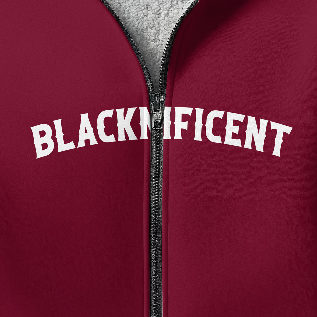 "Blacknificent" Heavy Fleece Zip Hoodie