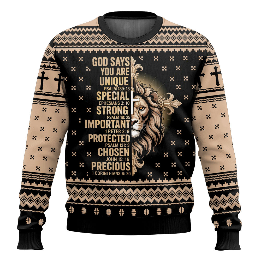 Lion of Judah Ugly Christmas Sweatshirt