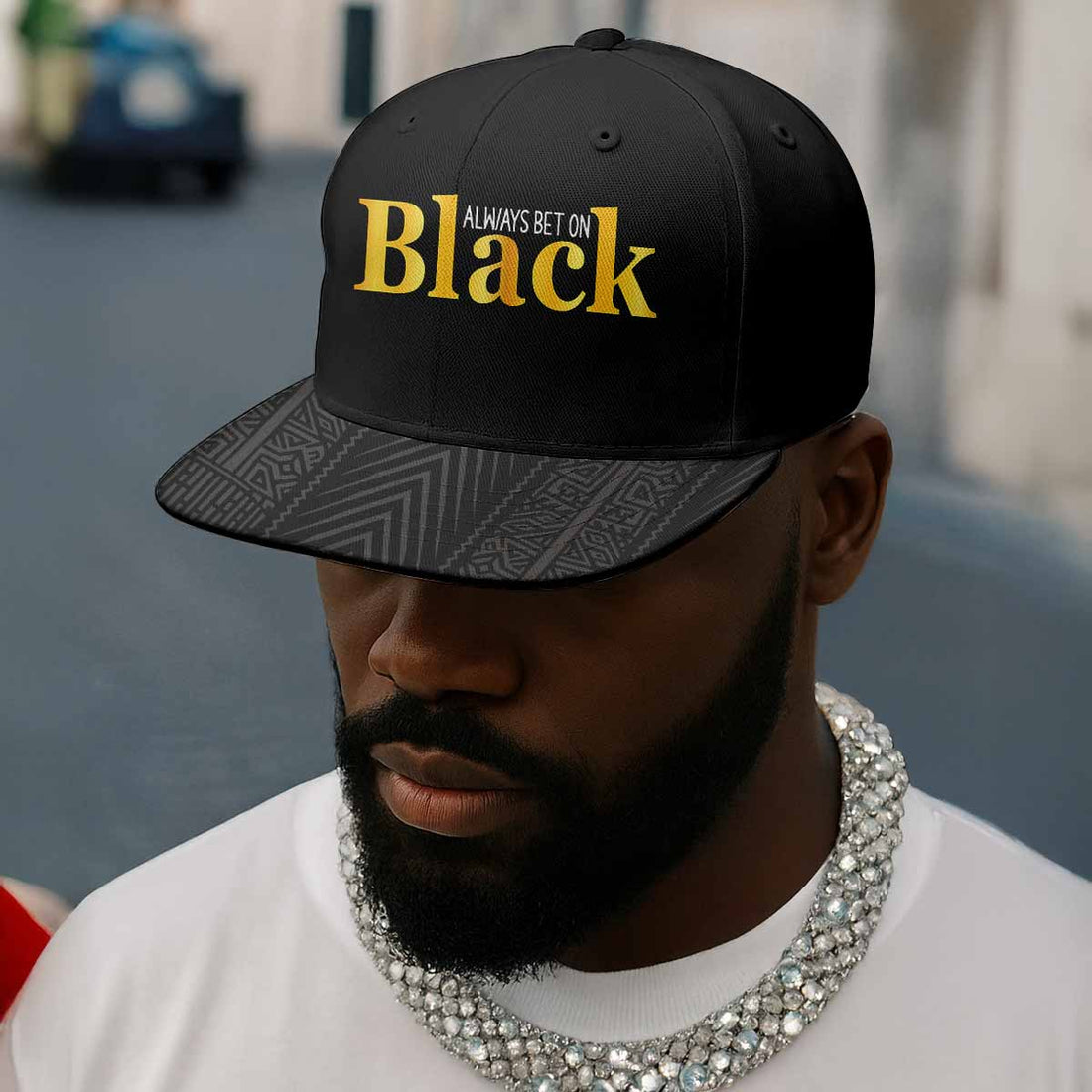 Always Bet On Black Snapback Hat