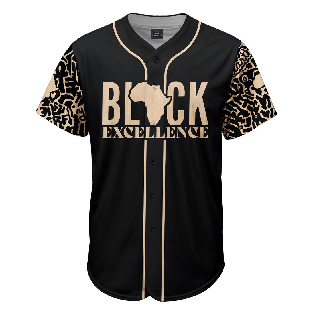 Personalized Black Excellence Baseball Jersey