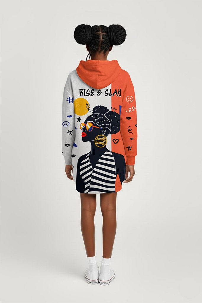Black Queen Hoodie Dress