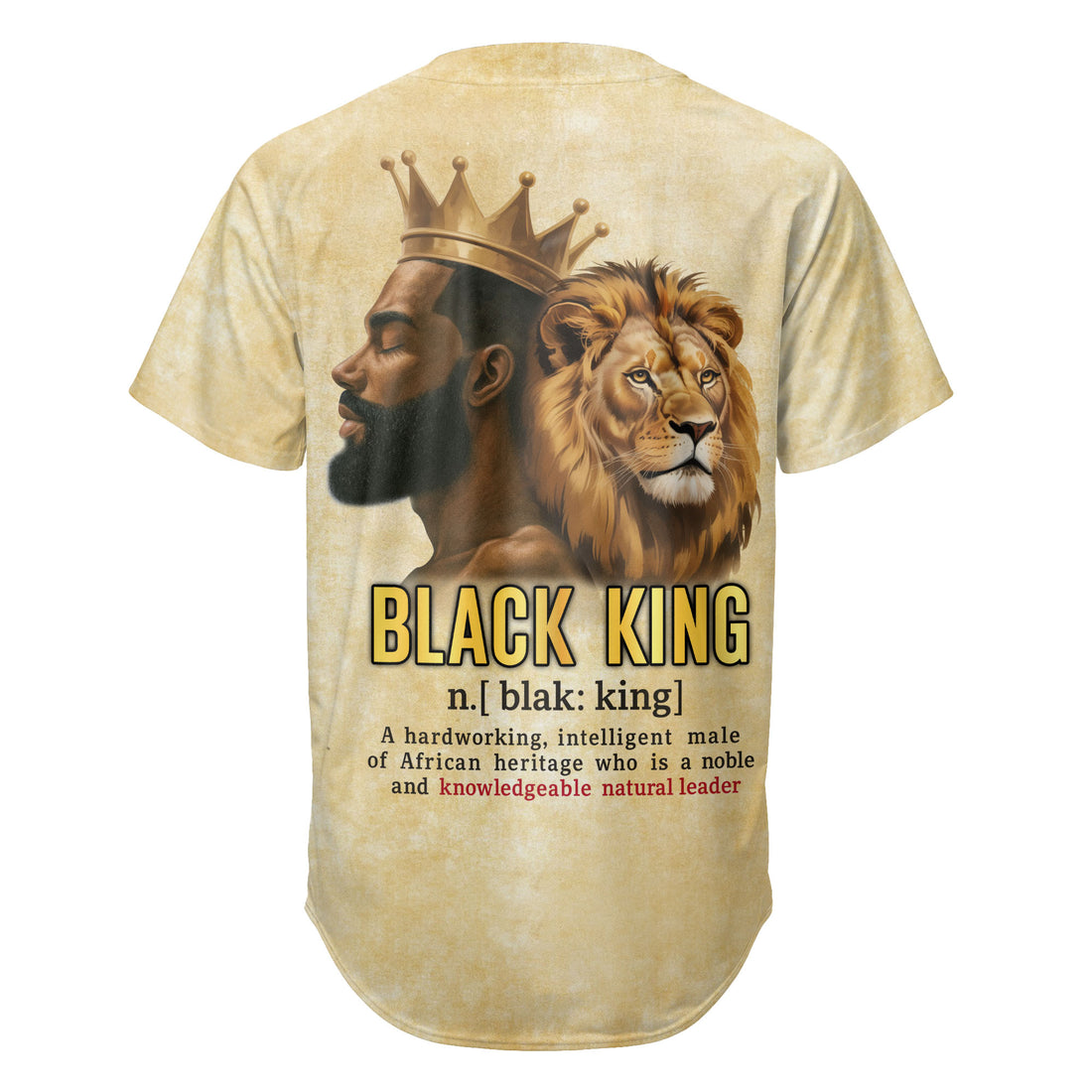 Black King Gold Baseball Jersey