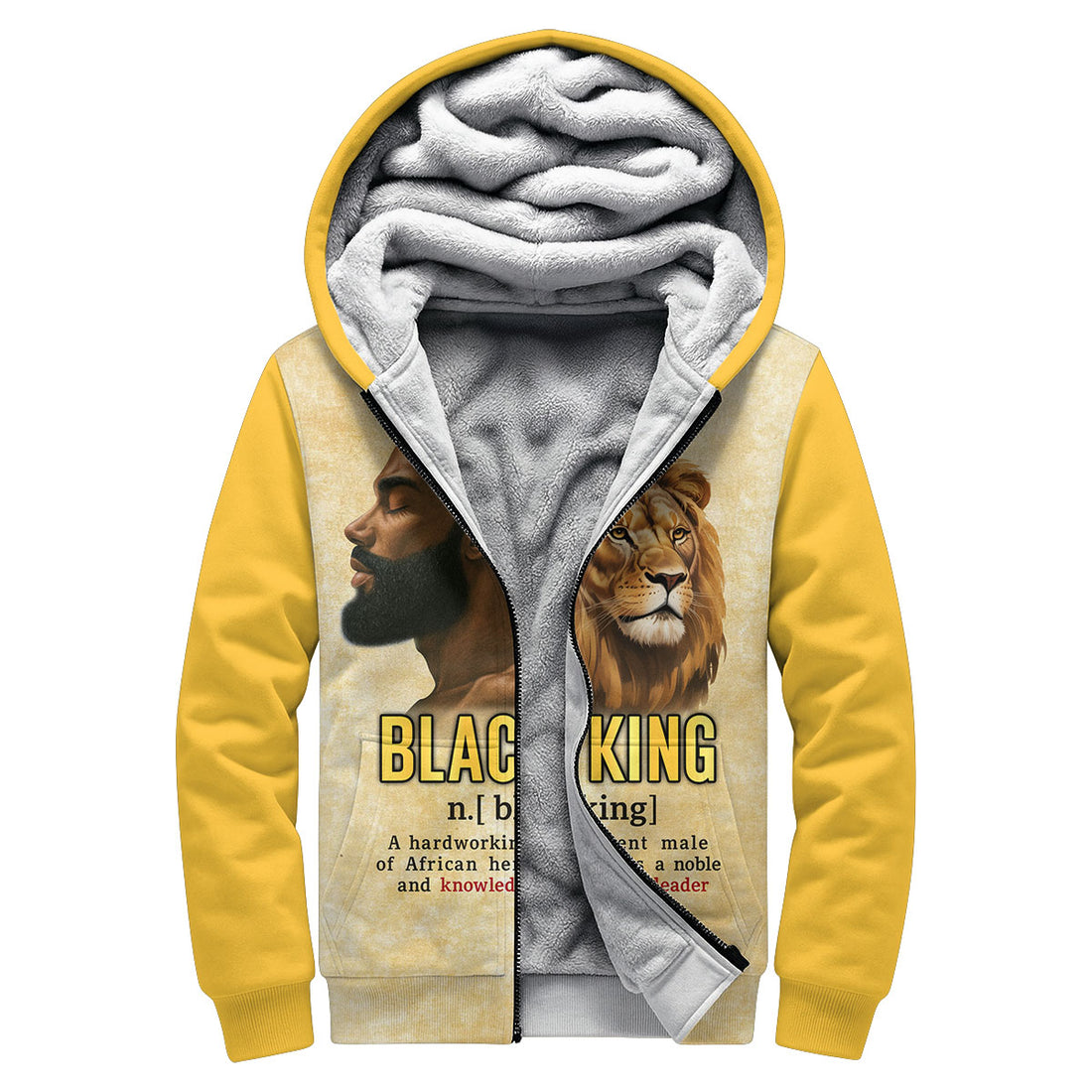 Black King Gold Fleece Hoodie