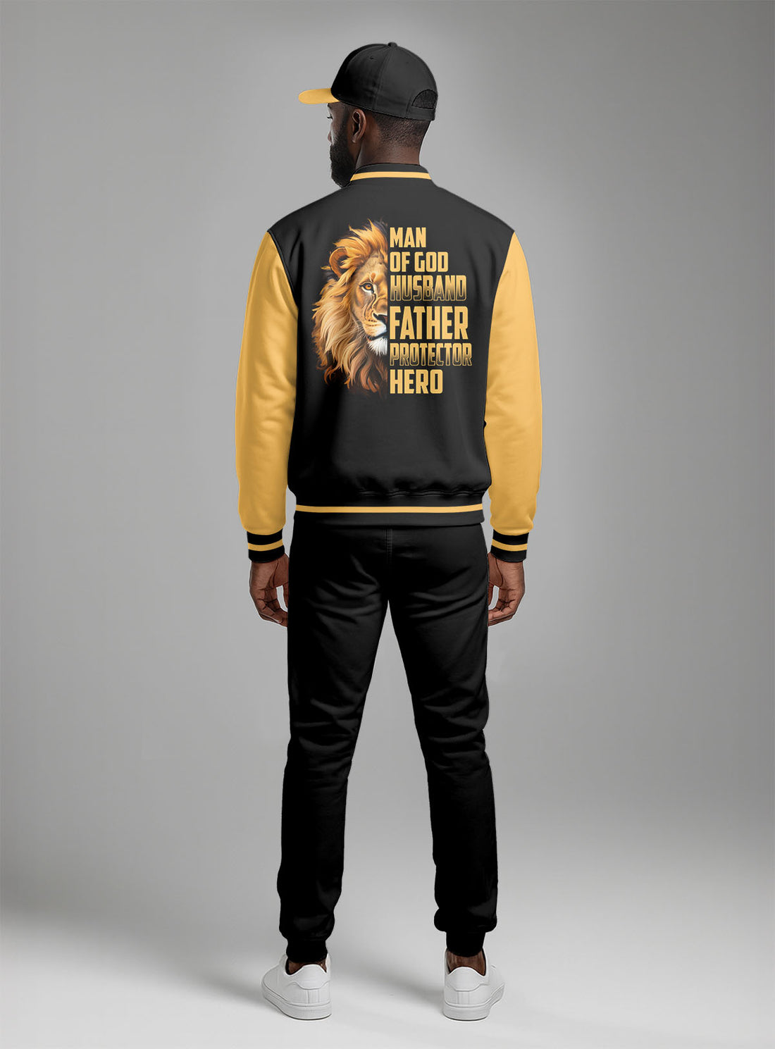 Majestic Lion Baseball Jacket & Hat Bundle