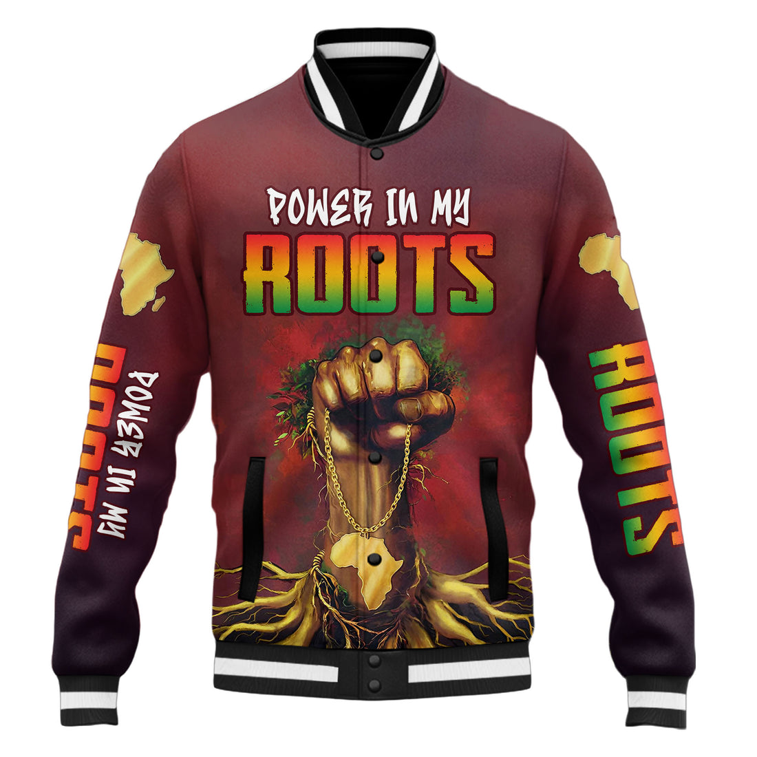"Rooted Power" Baseball Jacket