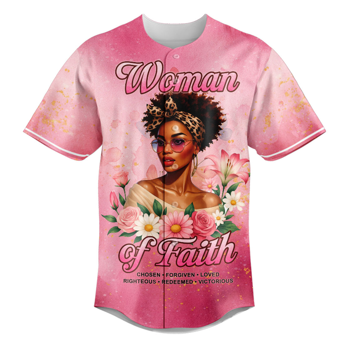 Woman Of Faith Baseball Jersey