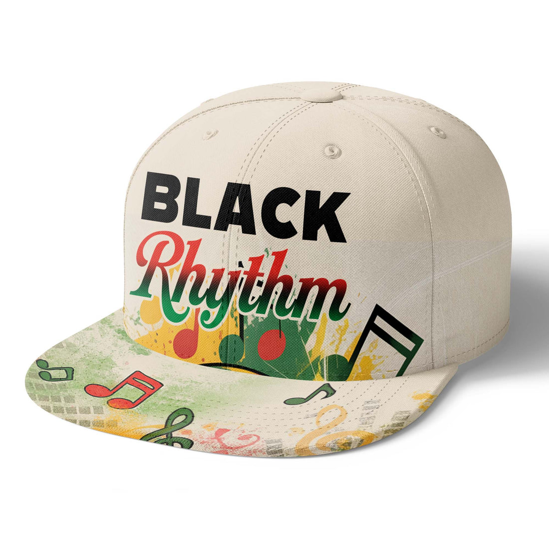 Black Rhythm Snapback Hat