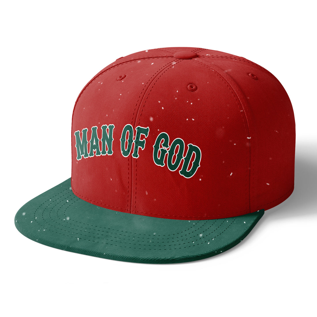 Christmas "Man Of God" Black Snapback Hat