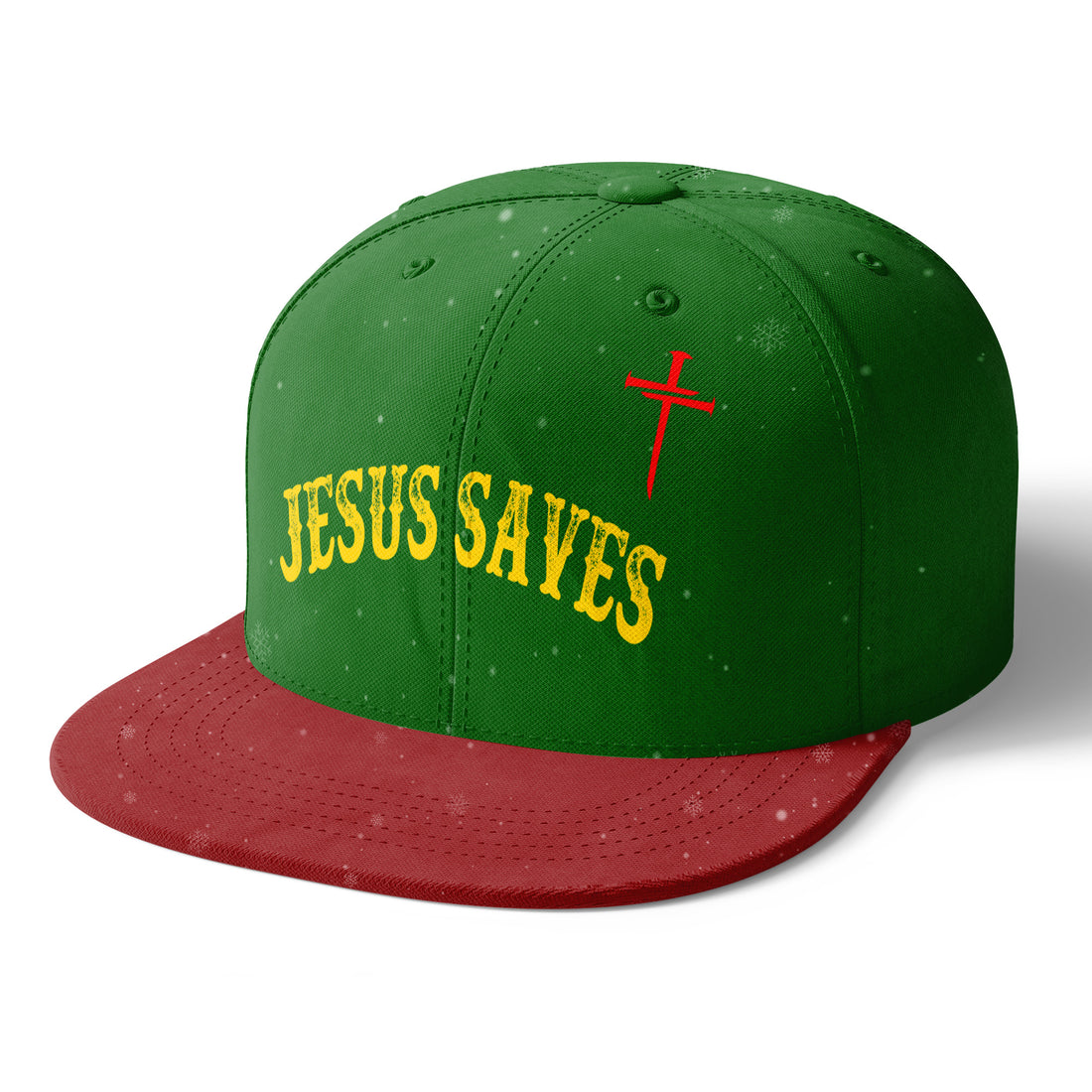Christmas Jesus Saves Snapback Hat