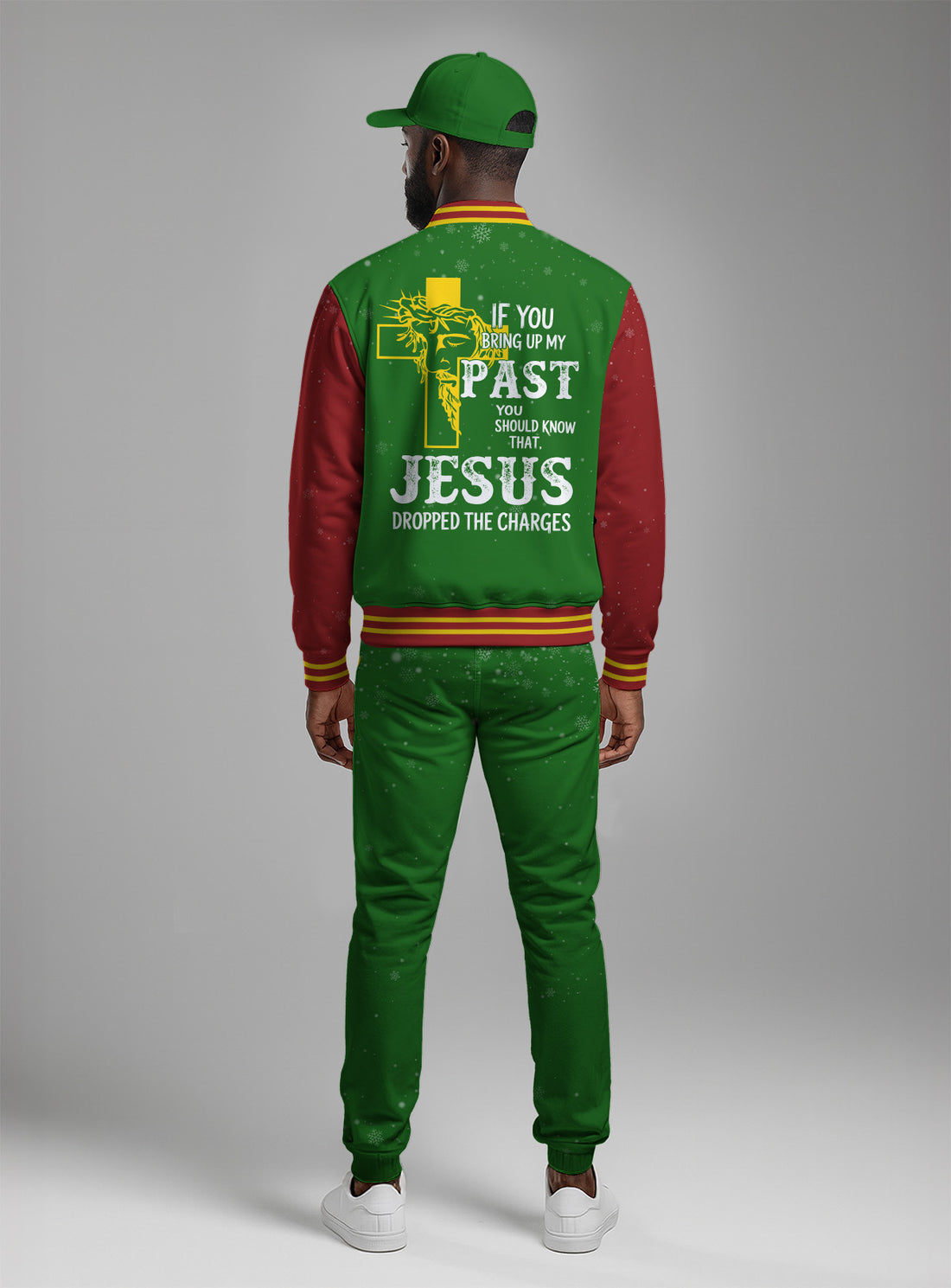 Christmas Jesus Saves Baseball Jacket & Hat Bundle