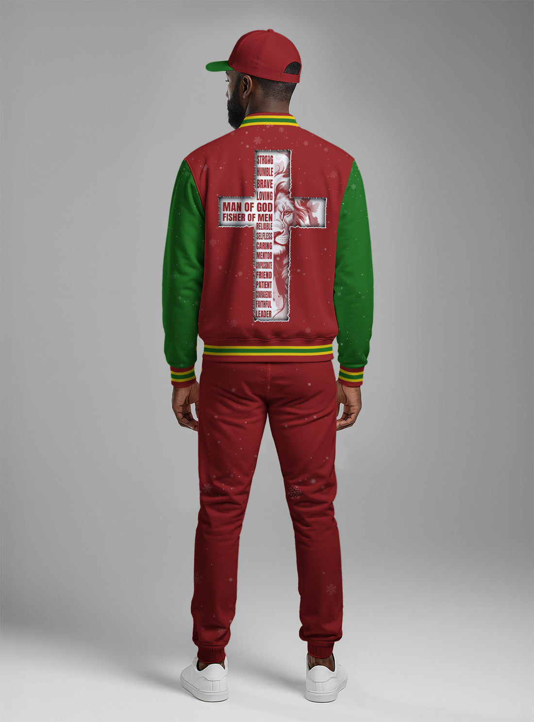 Christmas Fisher Of Men Baseball Jacket & Hat Bundle