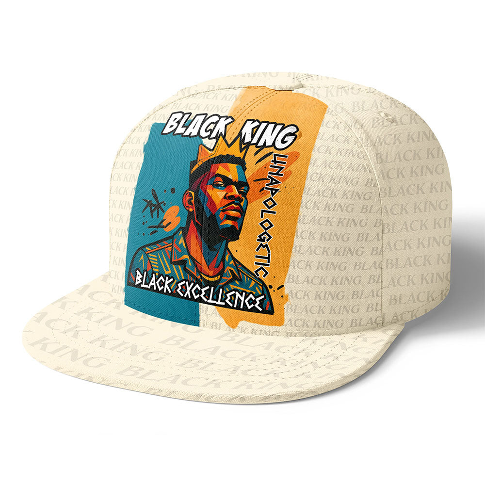 Black King Vibrance Snapback Hat