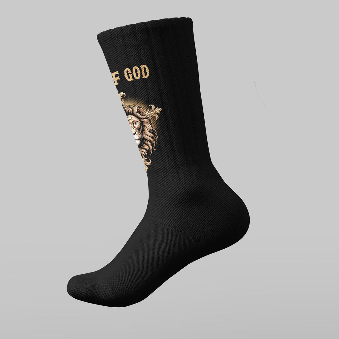 "Man Of God" Black Socks