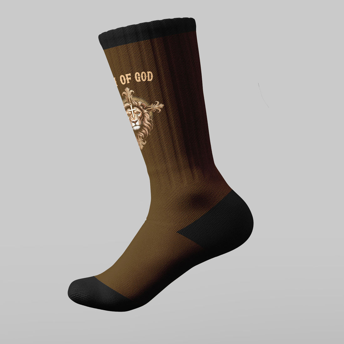 Brown Man Of God Socks