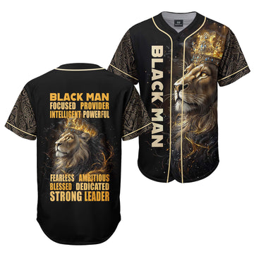 Black Man Baseball Jersey