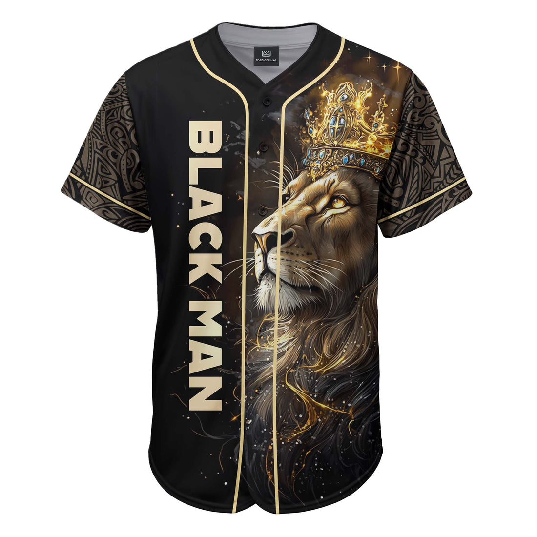 Black Man Baseball Jersey