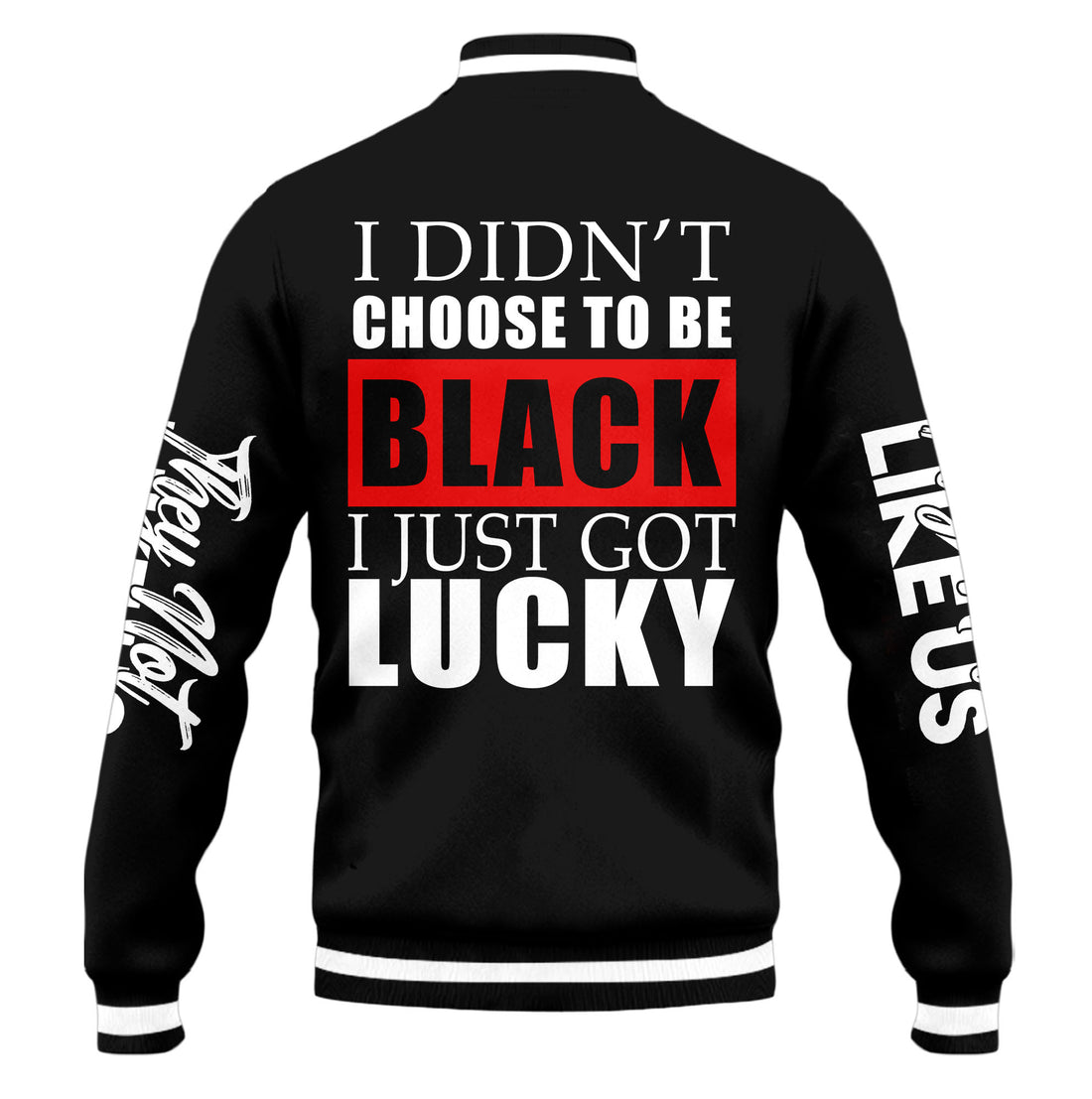 "Black Blessed" Baseball Jacket