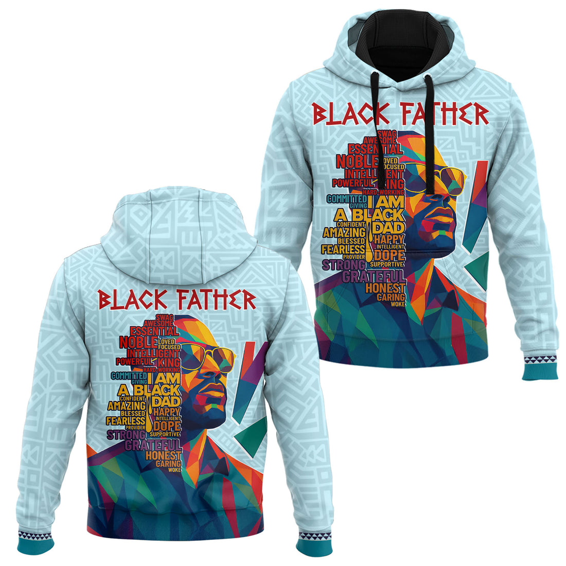 "Black Father Afrocentric" Hoodie & Joggers Bundle