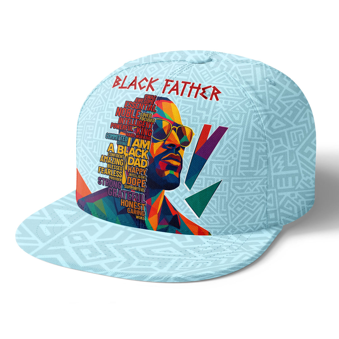 Black Father Afrocentric Snapback Hat