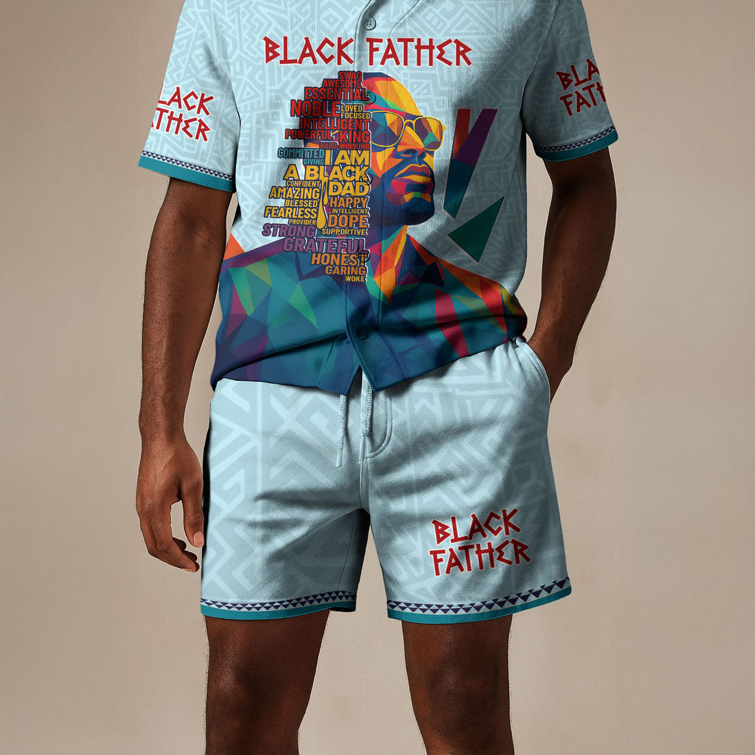 Black Father Afrocentric Shorts