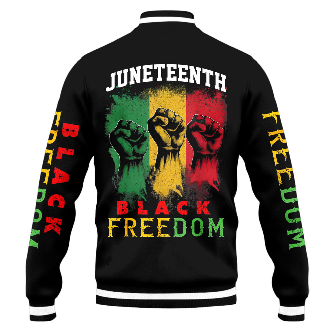 "Black Freedom" Baseball Jacket