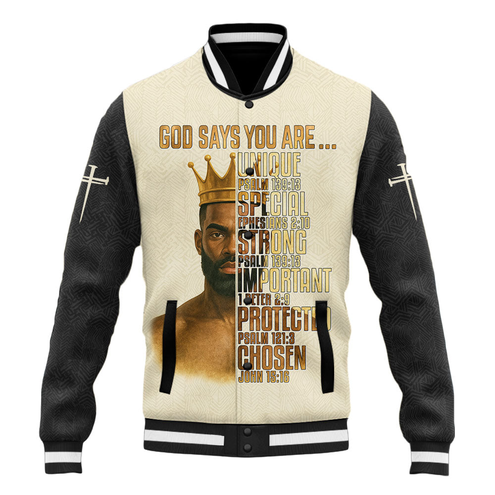 “God Says You Are” Baseball Jacket Miracle Bundle