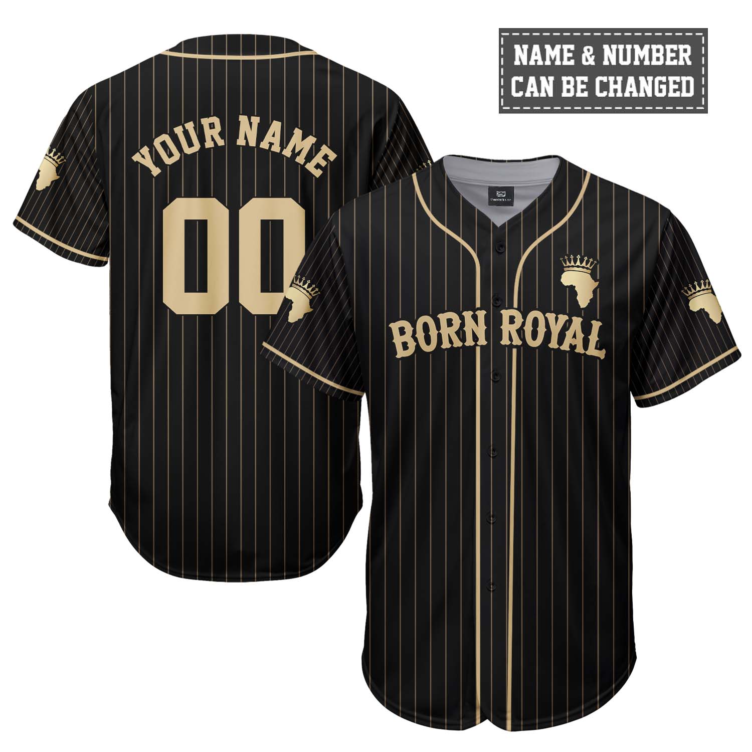 Personalized Born Royal Baseball Jersey